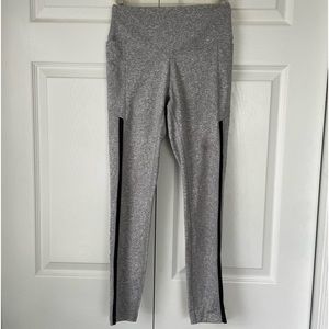 PINK - Grey Mesh Leggings